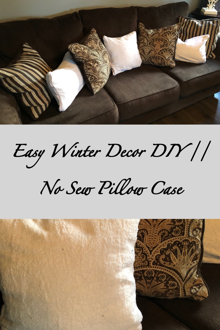 Now Sew Winter Pillow Cover / Easy Dollar Store&nbsp;DIY