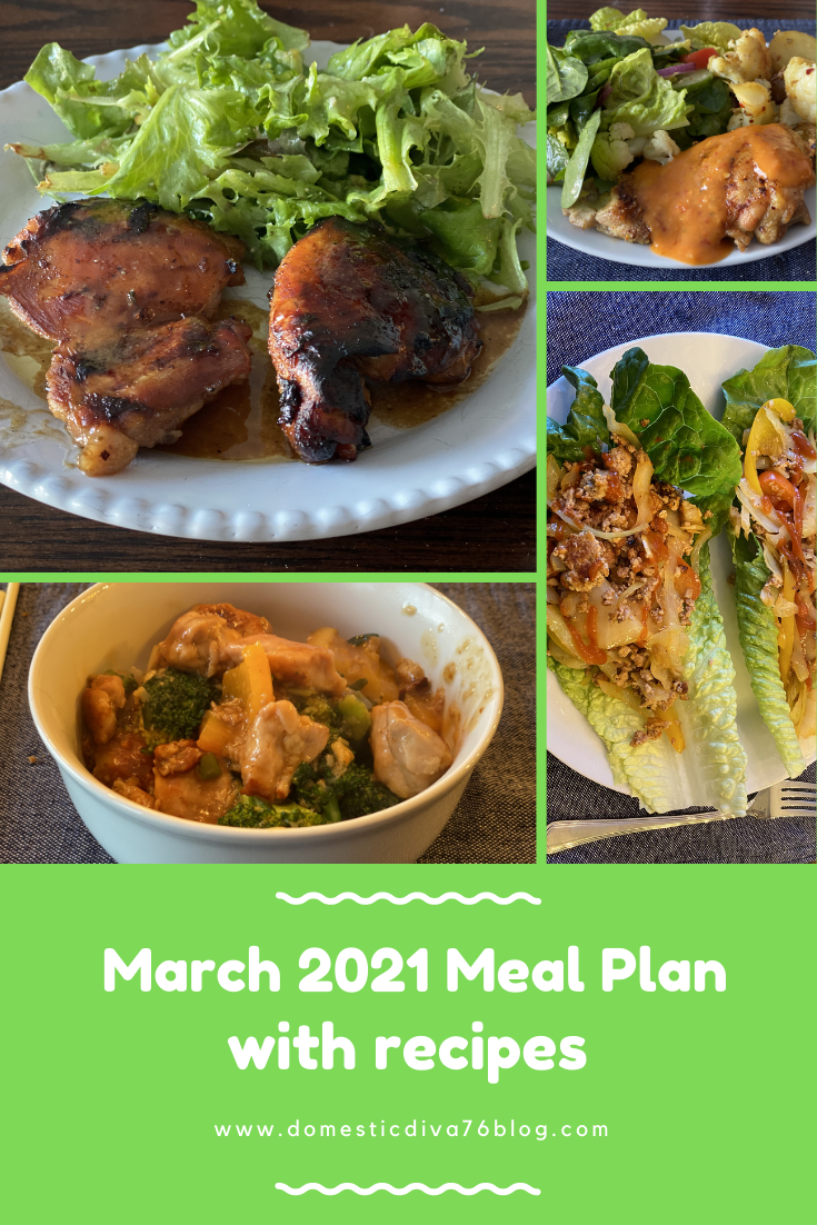 march Meal plan
